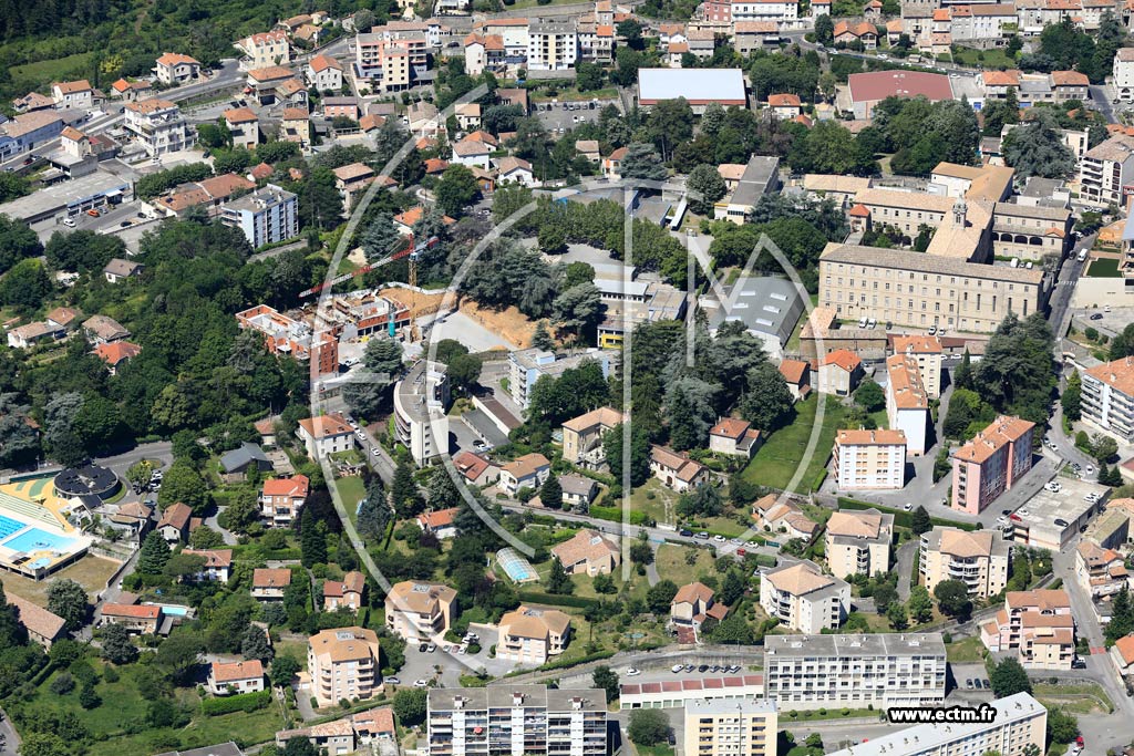 Photo arienne de Aubenas (La Paillouse)