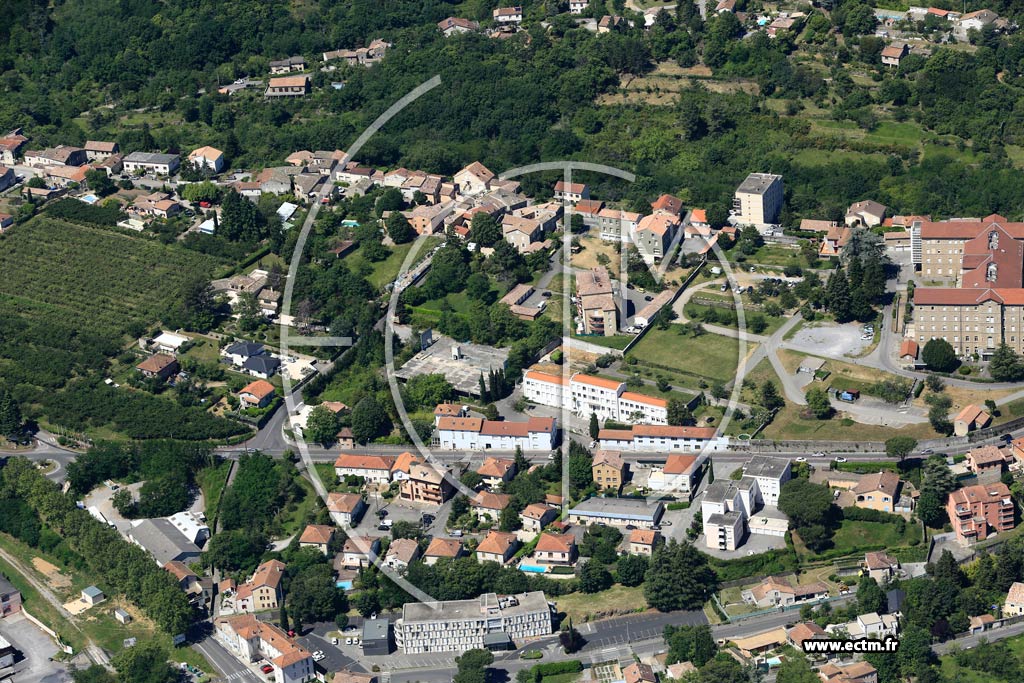 Photo arienne de Aubenas (La Paillouse)