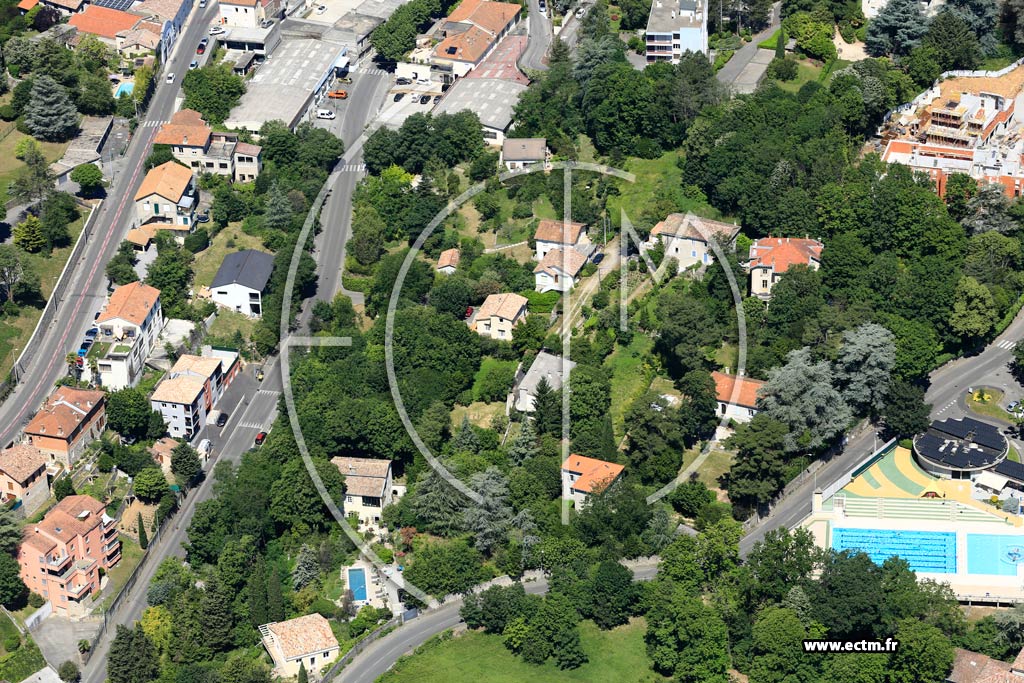 Photo arienne de Aubenas (La Paillouse)