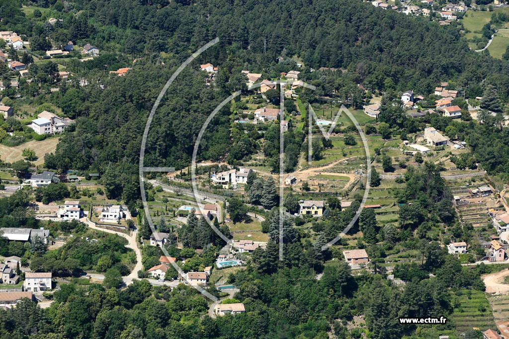 Photo arienne de Aubenas (La Retraite)