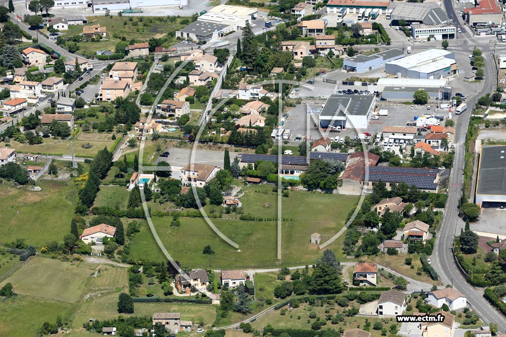 Photo arienne de Aubenas (Les Bastides)