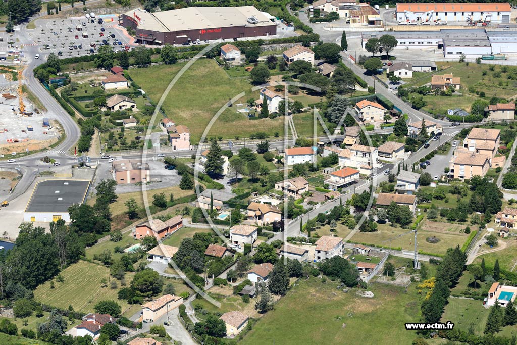 Photo arienne de Aubenas (Les Bastides)