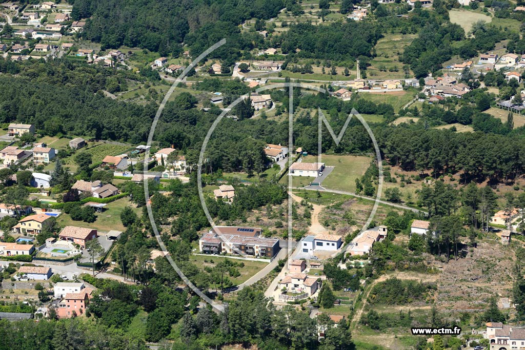 Photo arienne de Aubenas (Les Cldelles)