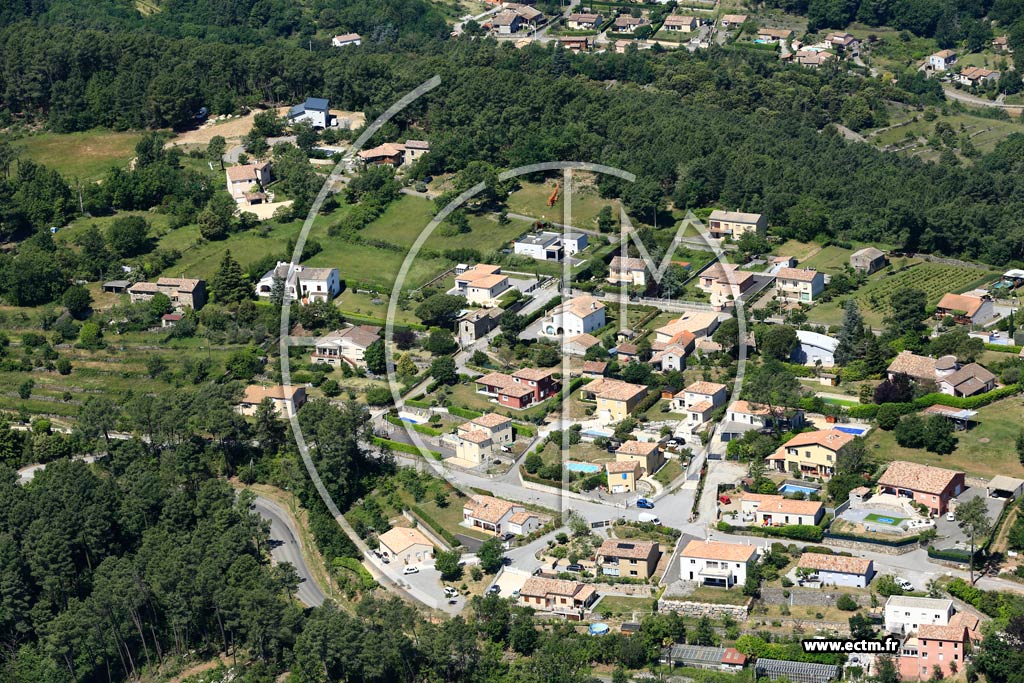 Photo arienne de Aubenas (Les Cldelles)