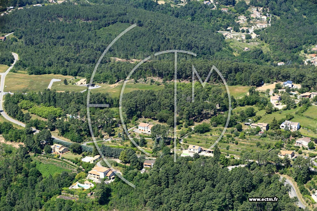 Photo arienne de Aubenas (Les Cldelles)