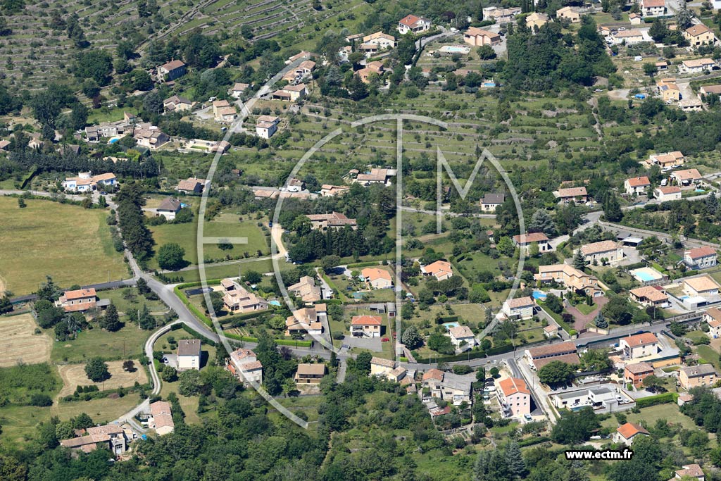 Photo arienne de Aubenas (Les Gras)