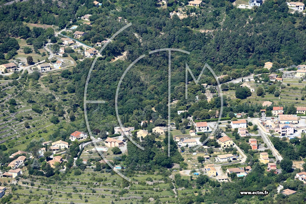 Photo arienne de Aubenas (Les Gras)