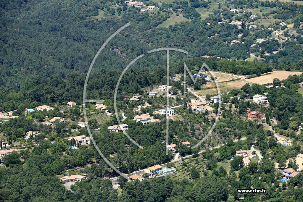 Photo arienne de Chassiers (Le Bosquet)