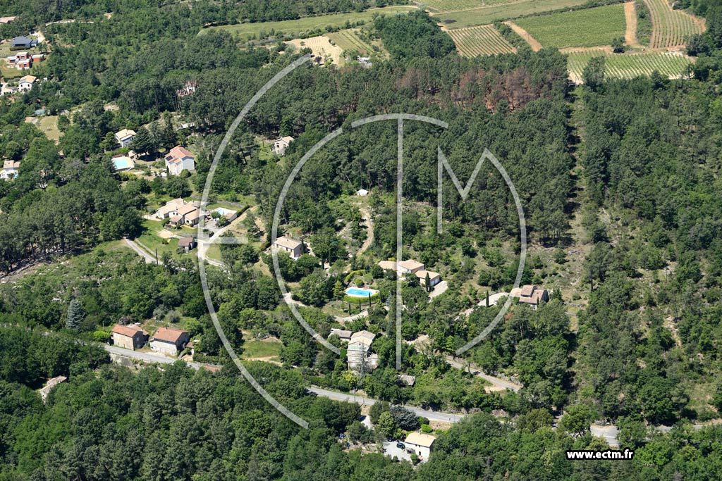 Photo arienne de Chassiers (Les Mariolles)