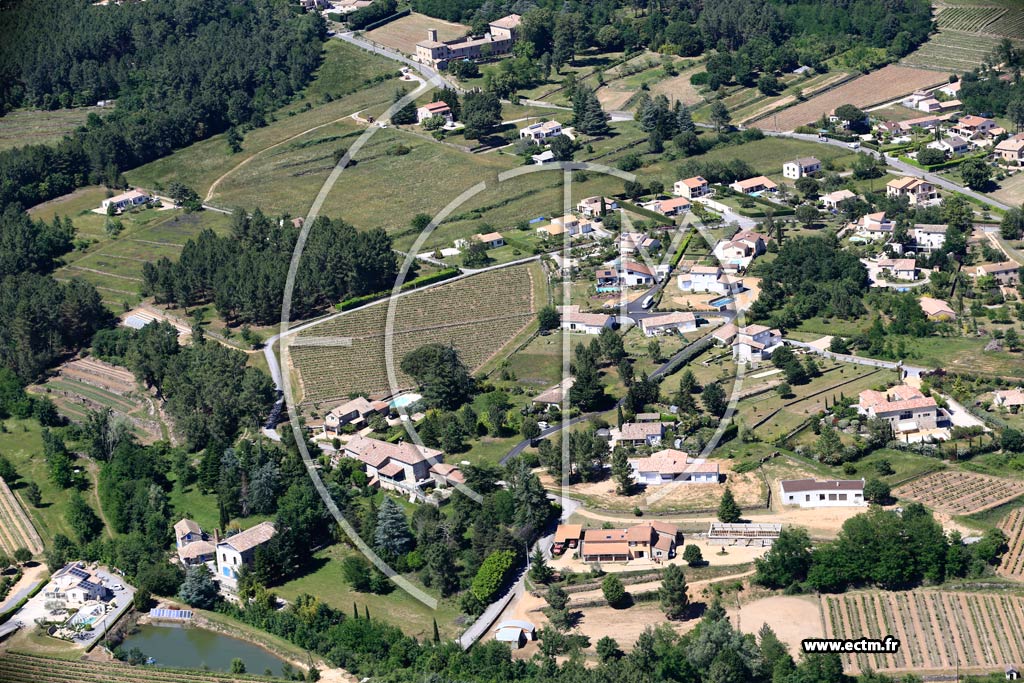 Photo arienne de Lablachre (Paillet)