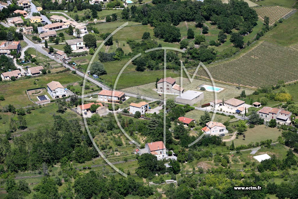 Photo arienne de Lablachre (Pecai)