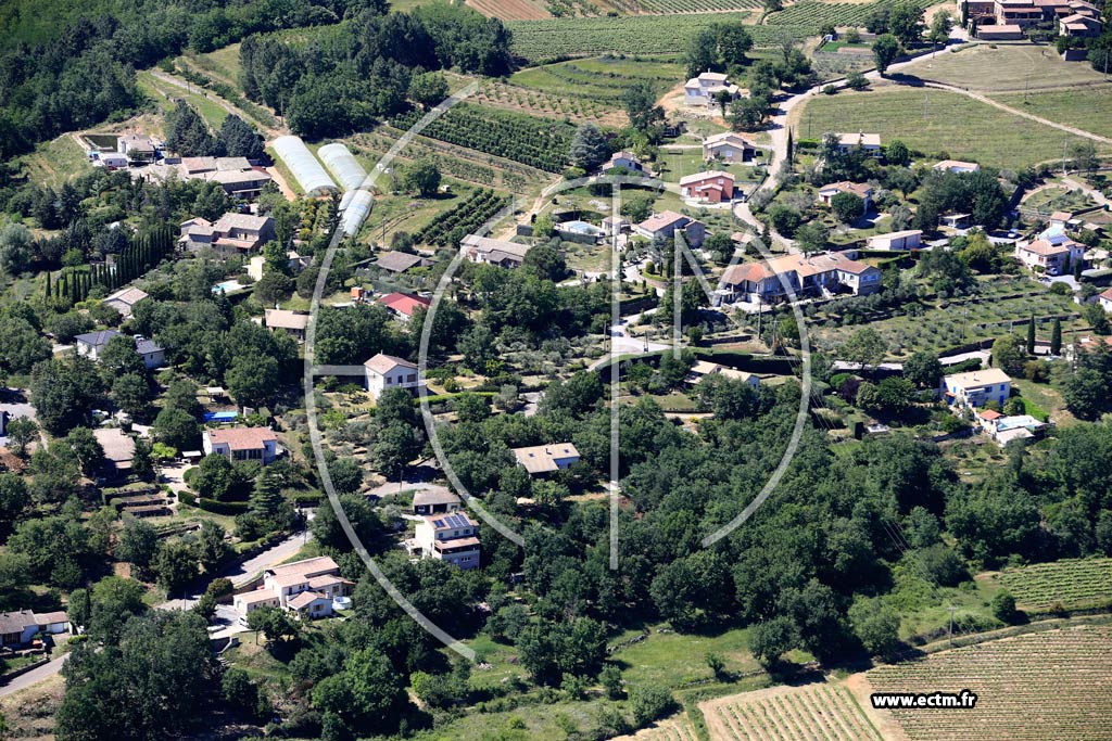 Photo arienne de Laurac-en-Vivarais (Berguier)