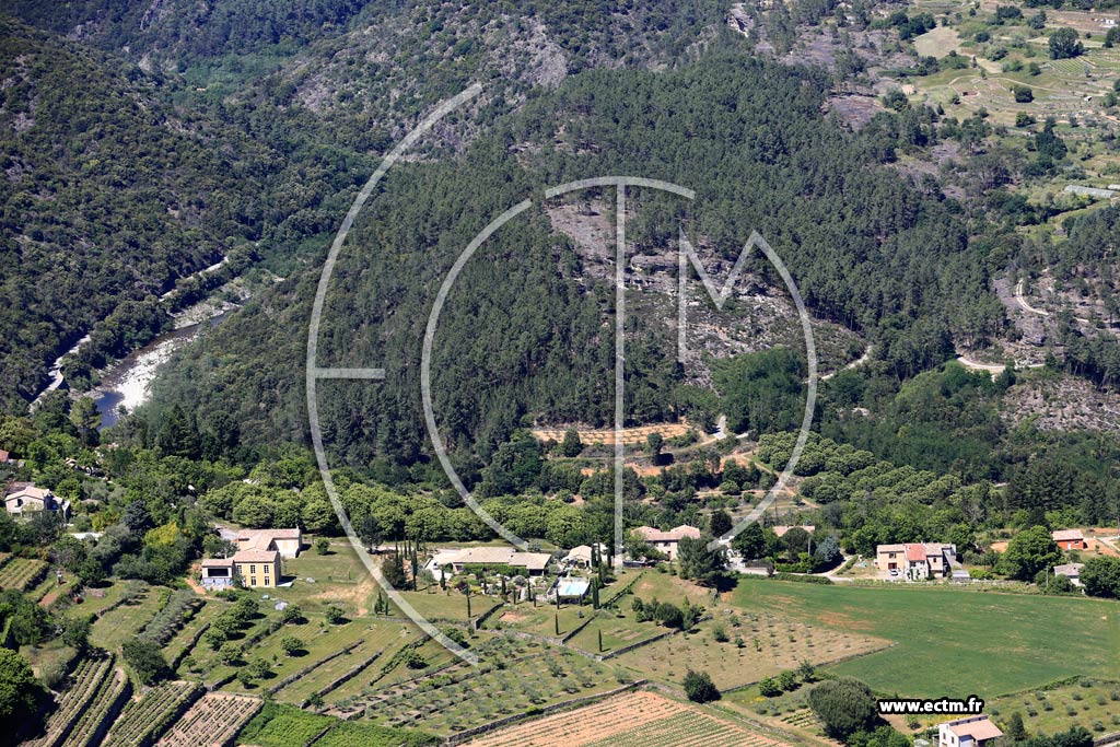 Photo arienne de Ribes (Le Dabert)