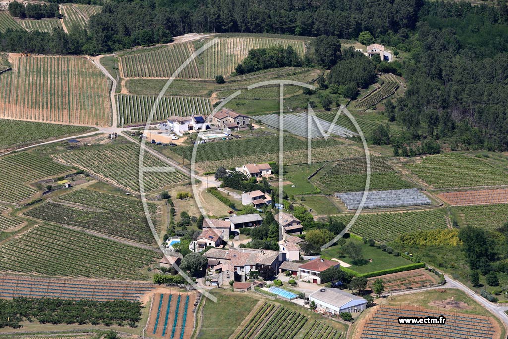 Photo arienne de Rosires (La Domerguerie)