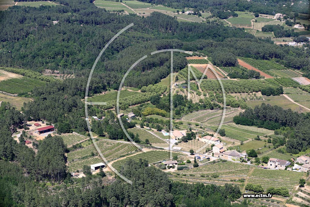 Photo arienne de Rosires (Sauvagnac)
