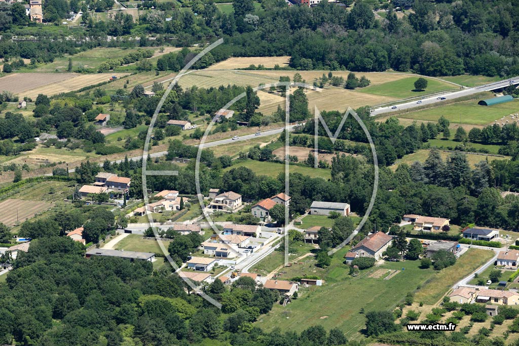 Photo arienne de Saint-Didier-sous-Aubenas (La Bastide)