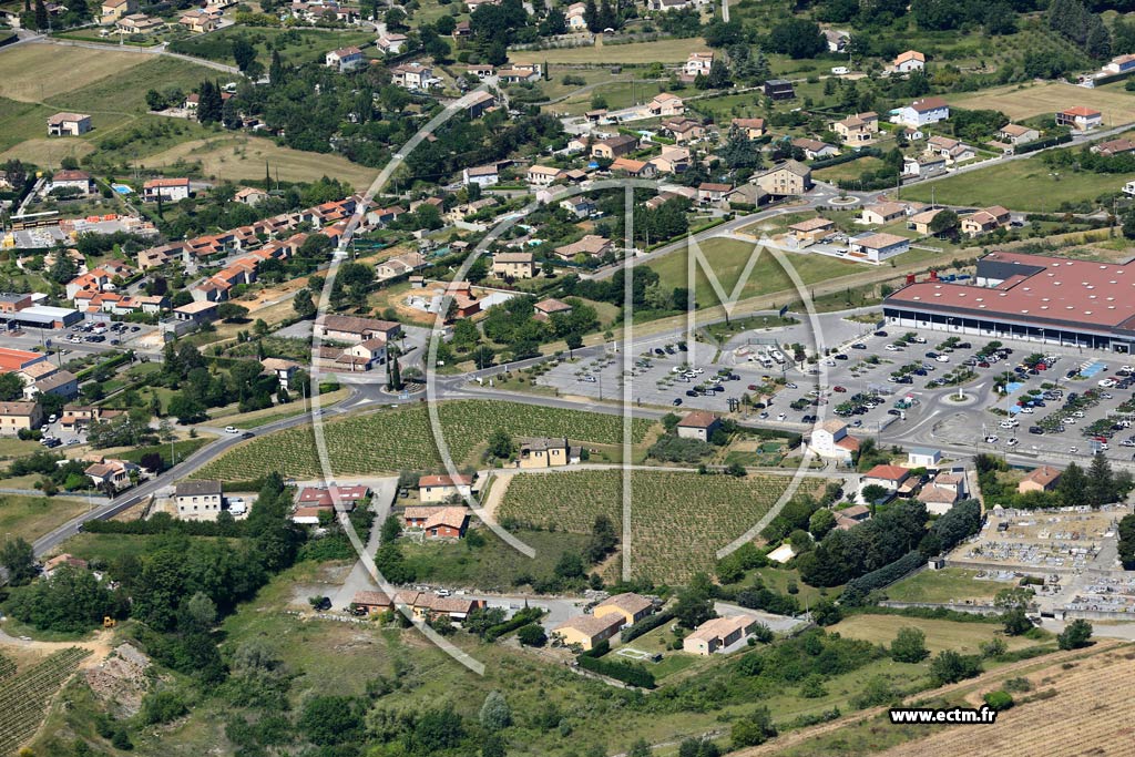 Photo arienne de Saint-tienne-de-Fontbellon (La Prade)