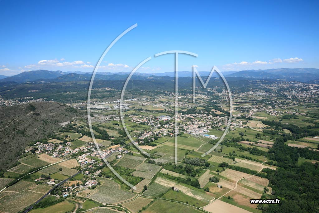Photo arienne de Saint-Sernin