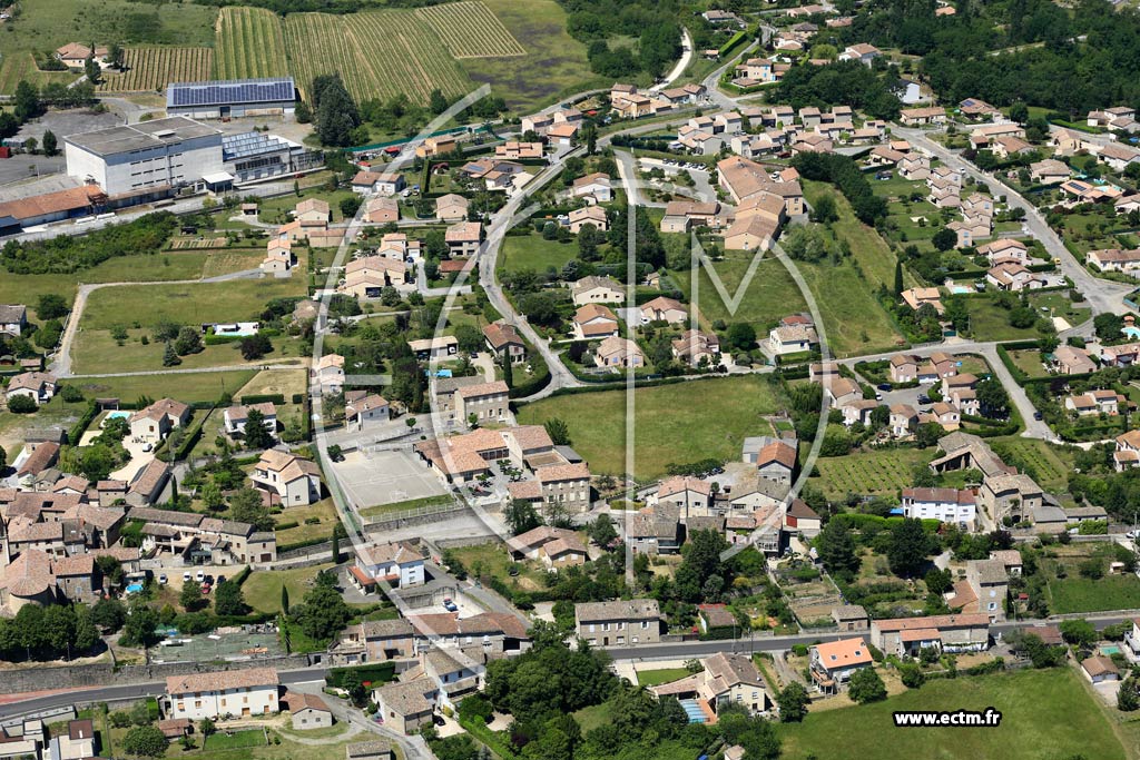 Photo arienne de Saint-Sernin