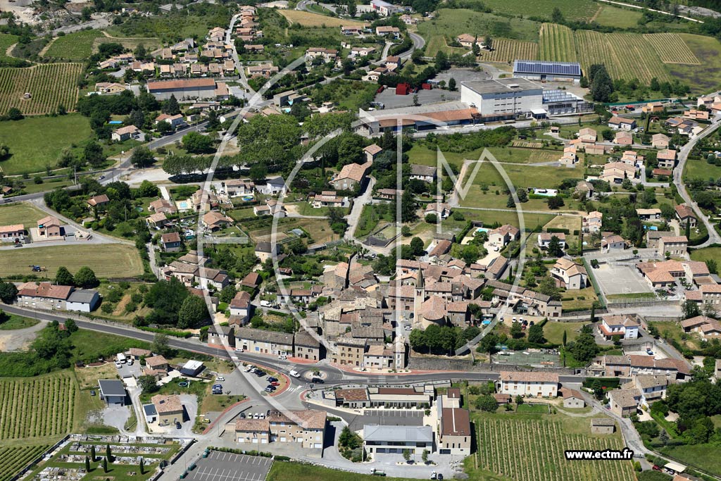 Photo arienne de Saint-Sernin