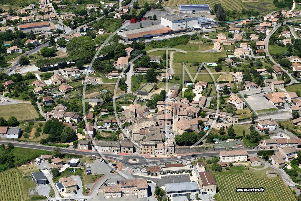 Photo arienne de Saint-Sernin