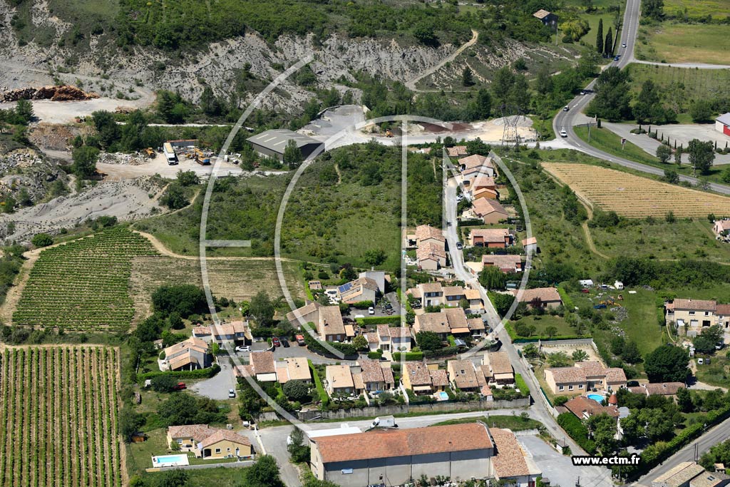 Photo arienne de Saint-Sernin