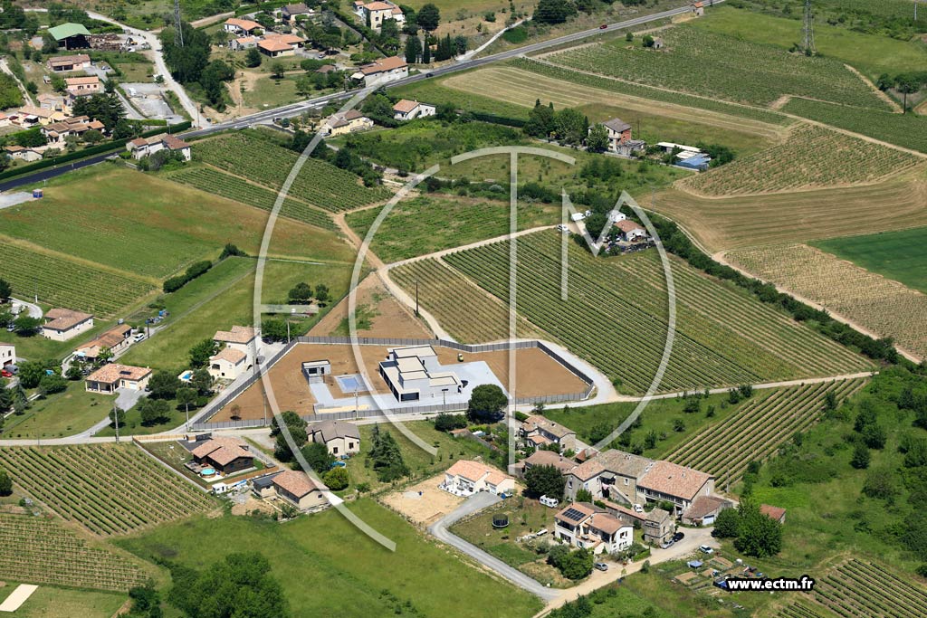 Photo arienne de Saint-Sernin (La Borie)