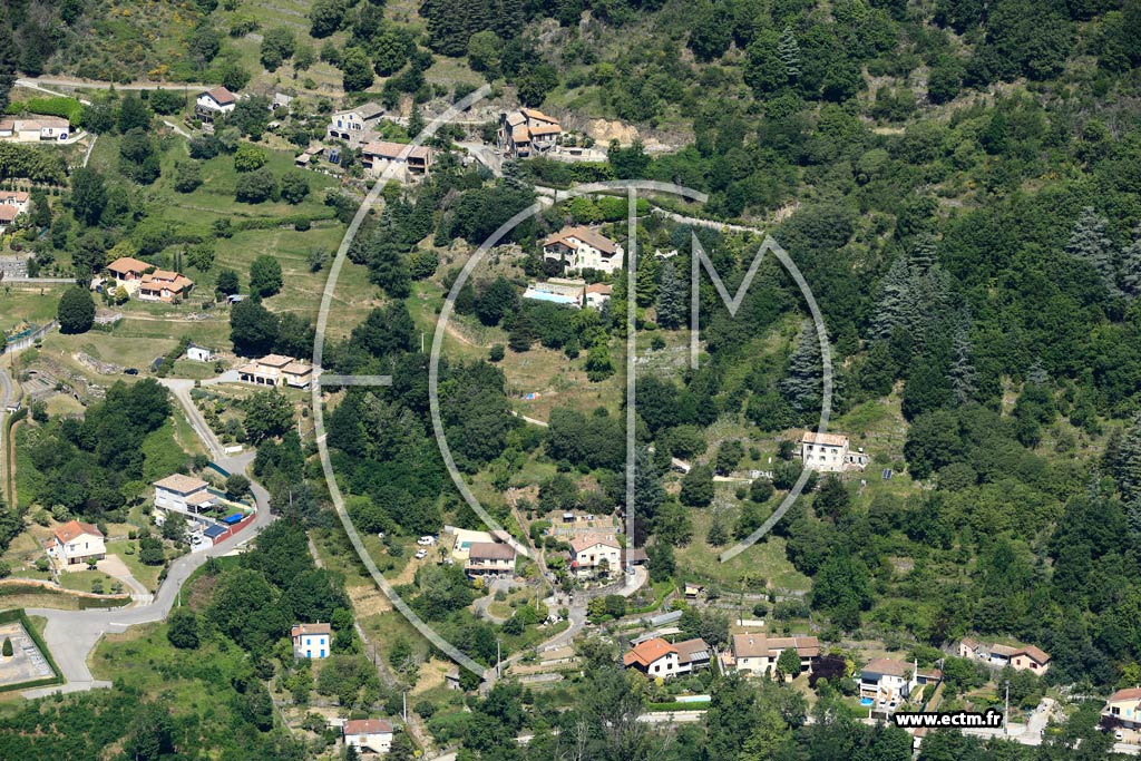 Photo arienne de Vals-les-Bains (La Rampude)