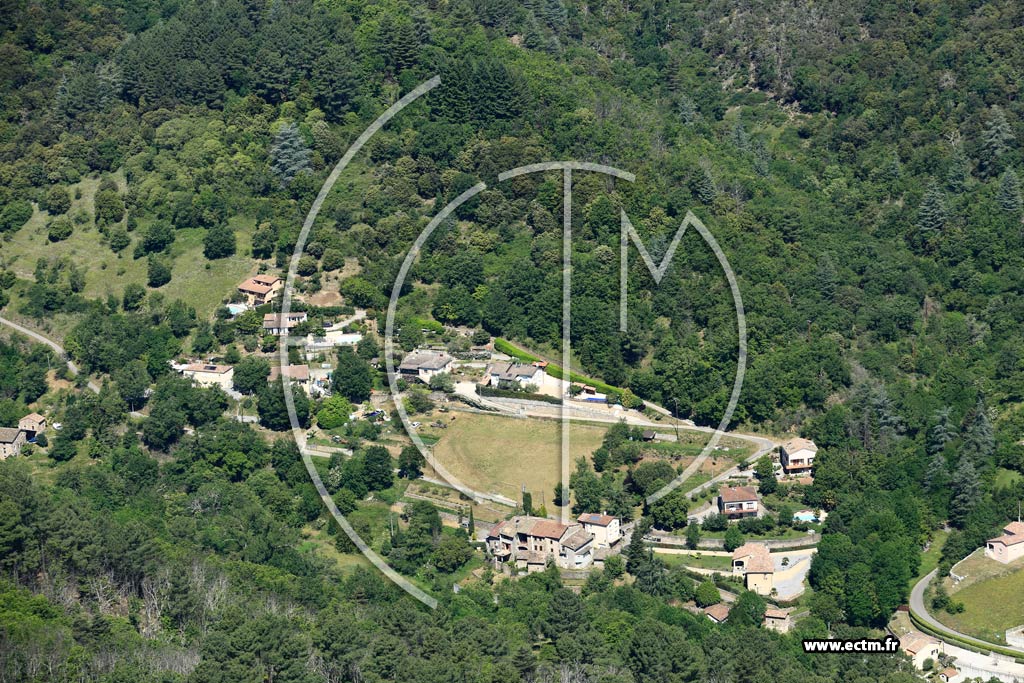 Photo arienne de Vals-les-Bains (La Tine)