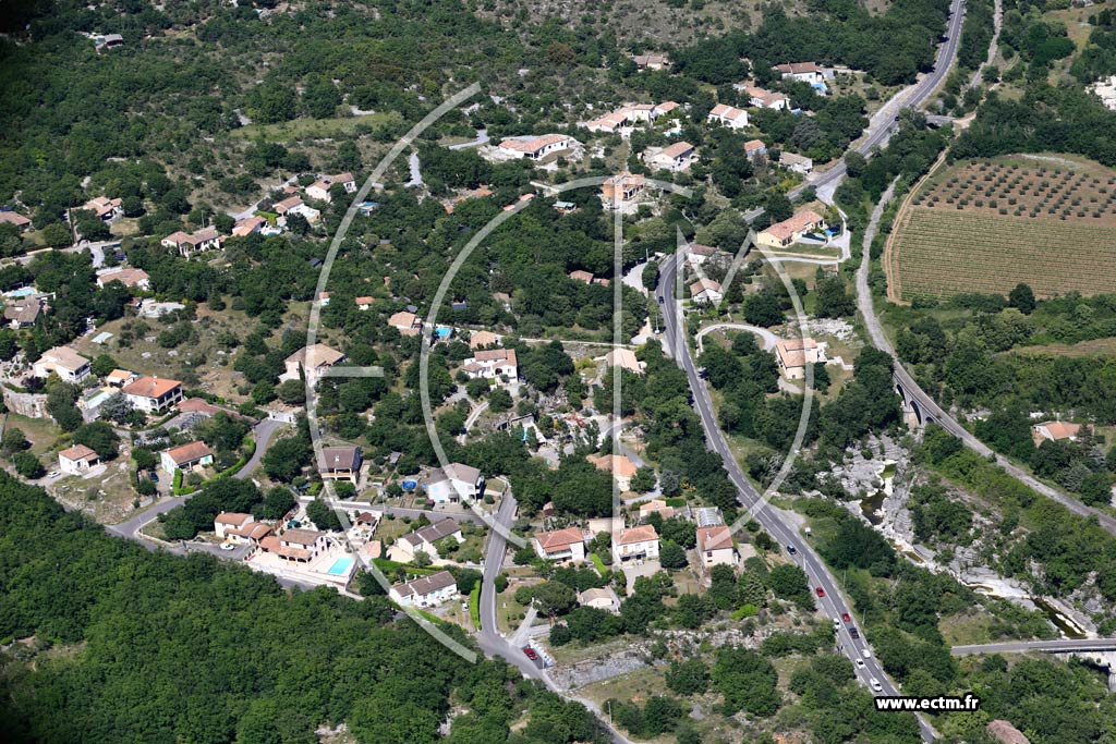 Photo arienne de Vog (Le Cros de Boutier)