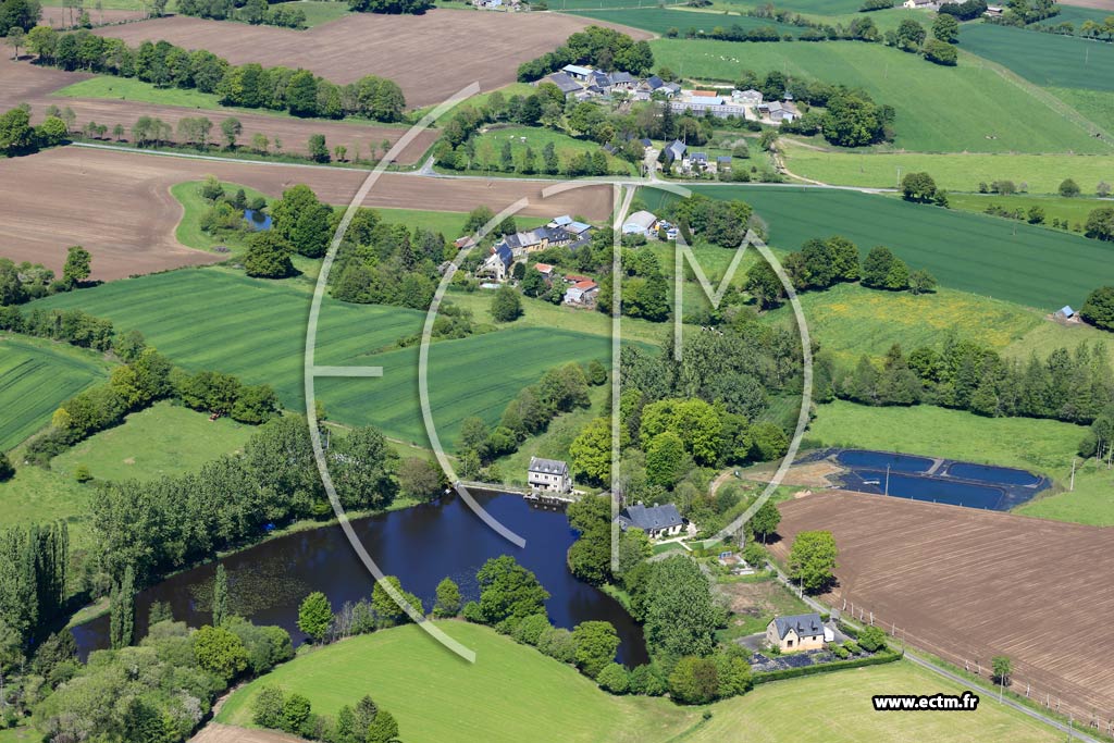Photo arienne de Herc (Le Moulin du Bailleul)