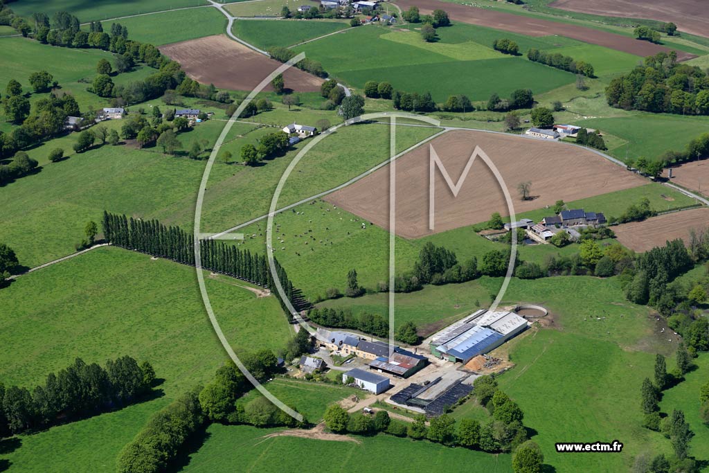 Photo arienne de Montaudin (La Brosse)