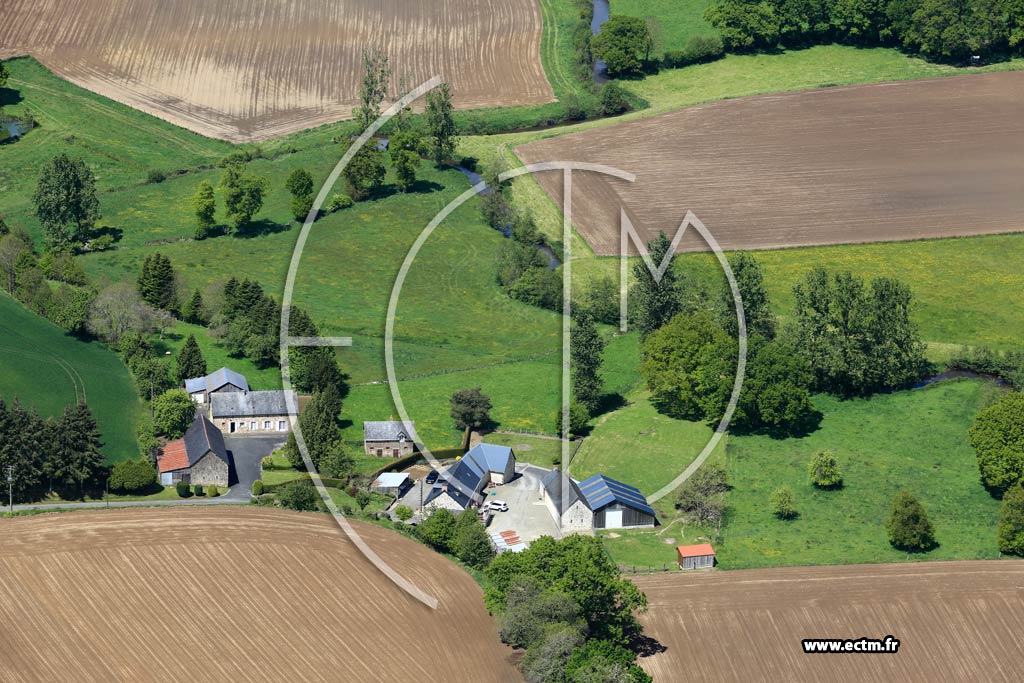 Photo arienne de Montenay (La Charrire)