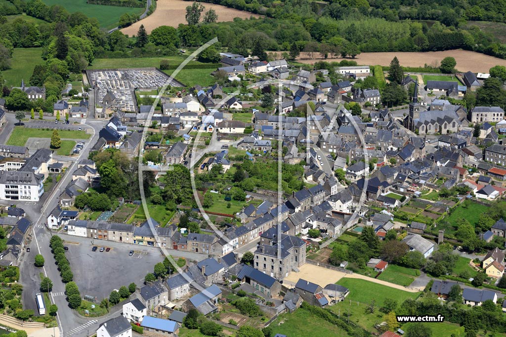 Photo arienne de Saint-Denis-de-Gastines
