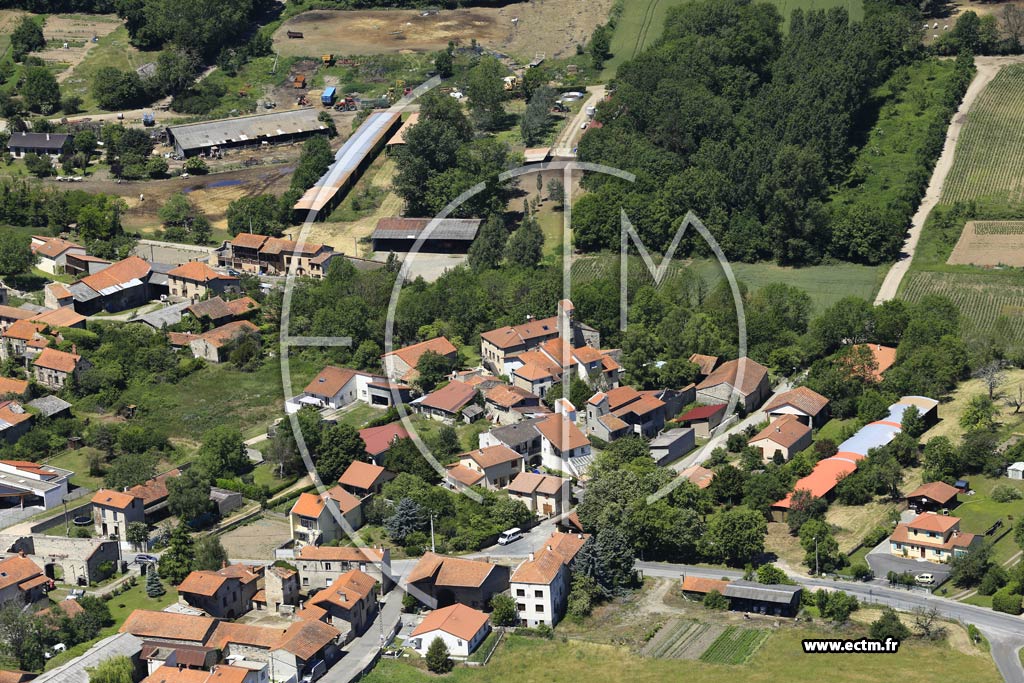 Photo arienne de Yssac-la-Tourette