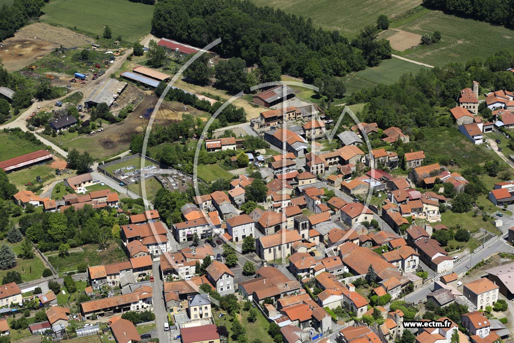 Photo arienne de Yssac-la-Tourette