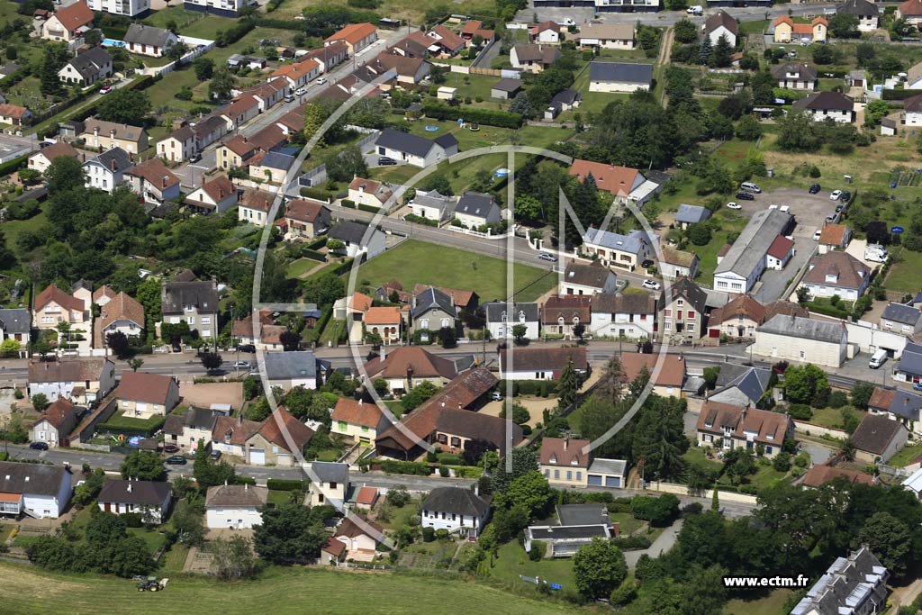 Photo arienne de Decize (Faubourg d'Allier)