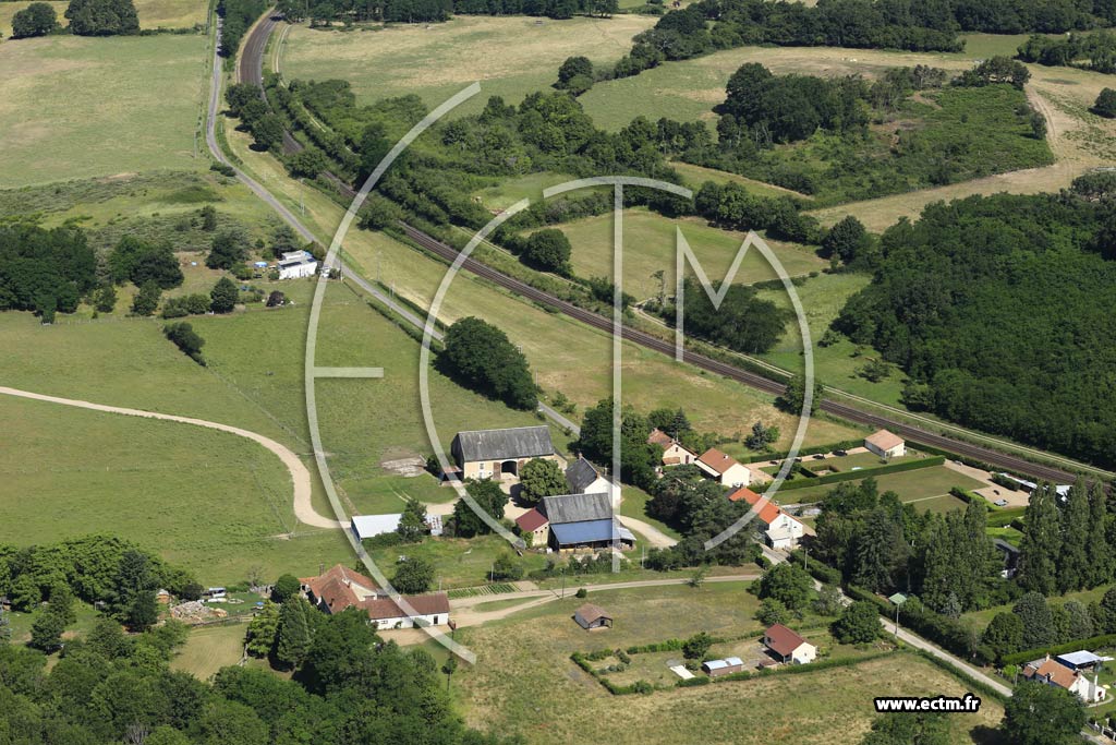 Photo arienne de Sougy-sur-Loire (La Perrire)