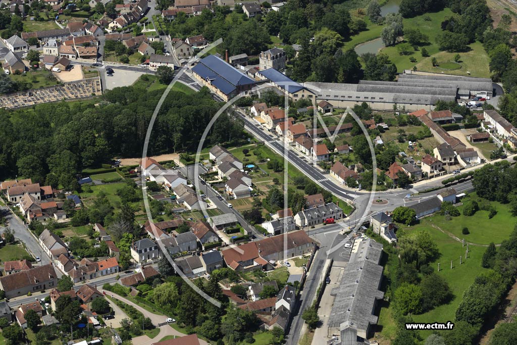 Photo arienne de Orval (Les Roseaux)
