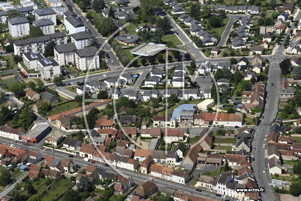 Photo arienne de Saint-Amand-Montrond