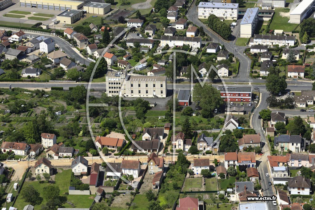 Photo arienne de Saint-Amand-Montrond
