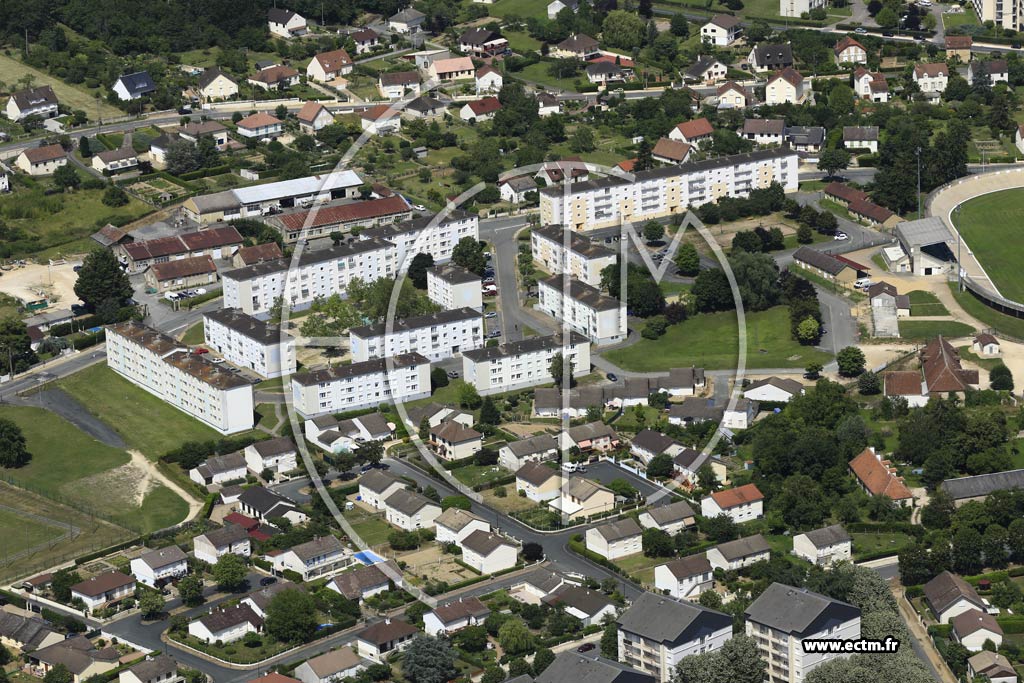 Photo arienne de Saint-Amand-Montrond (Quartier Cit Didier Gerbault)