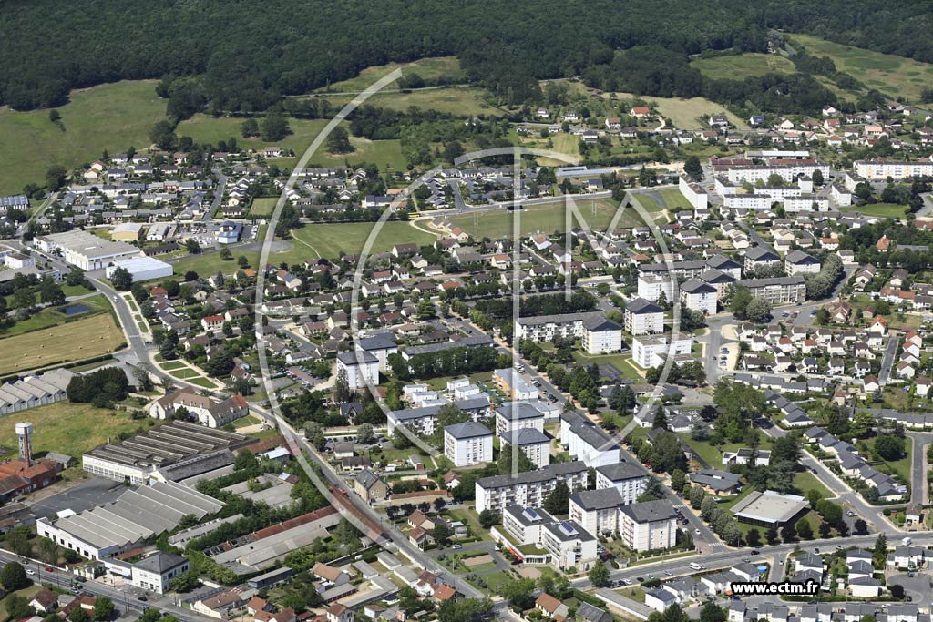 Photo arienne de Saint-Amand-Montrond (Quartier Le Vernet)