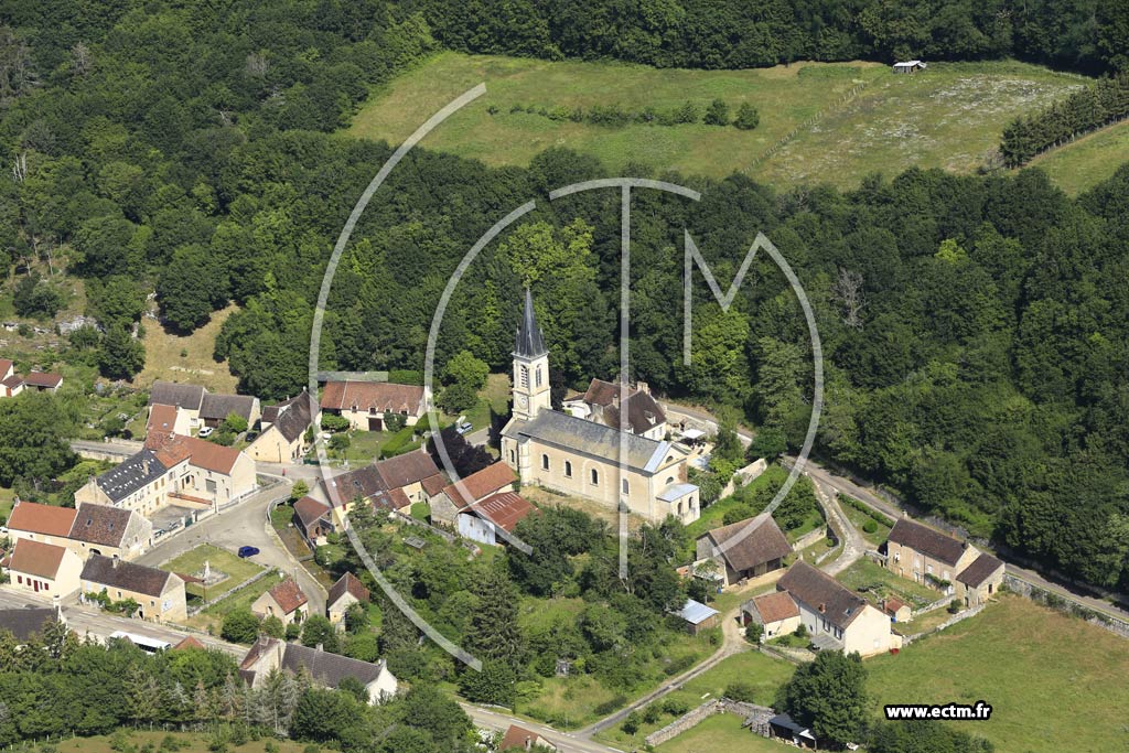 Photo arienne de Chamoux