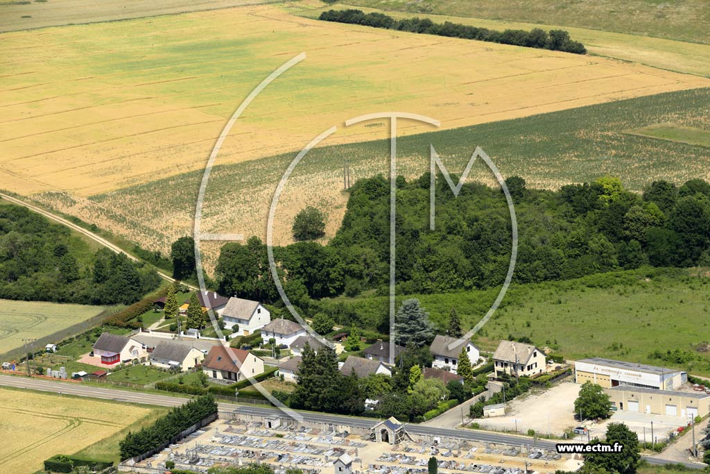Photo arienne de Coulanges-sur-Yonne