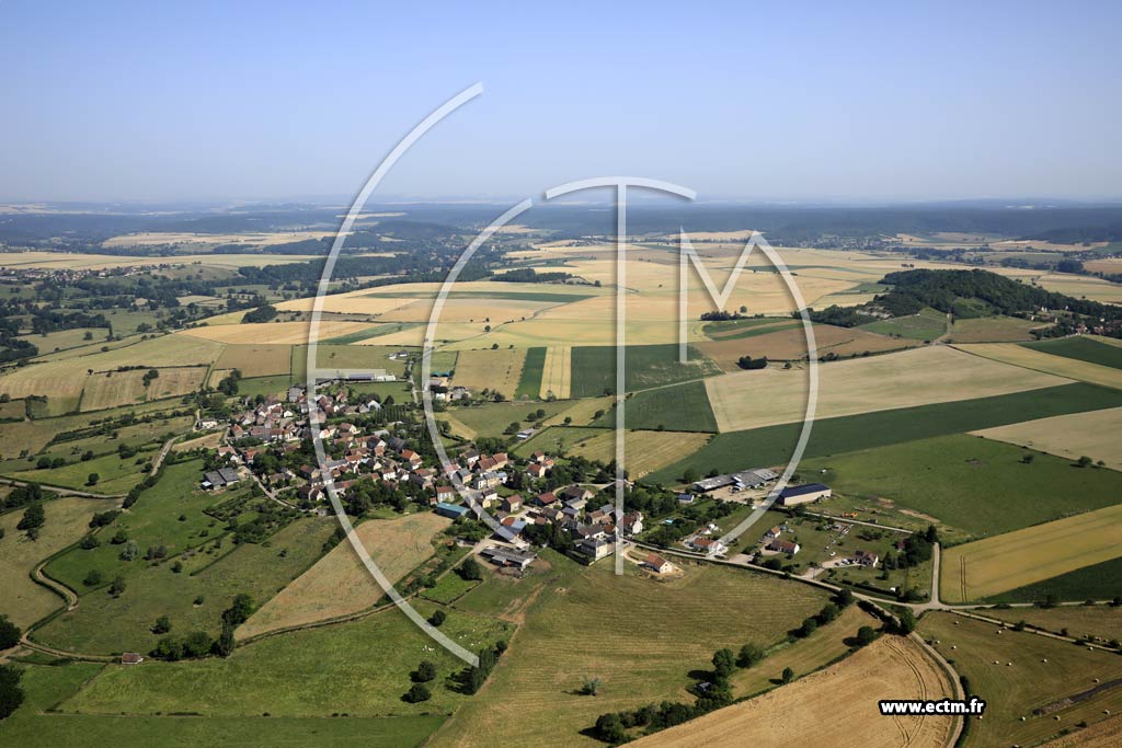Photo arienne de Metz-le-Comte (Champagne)