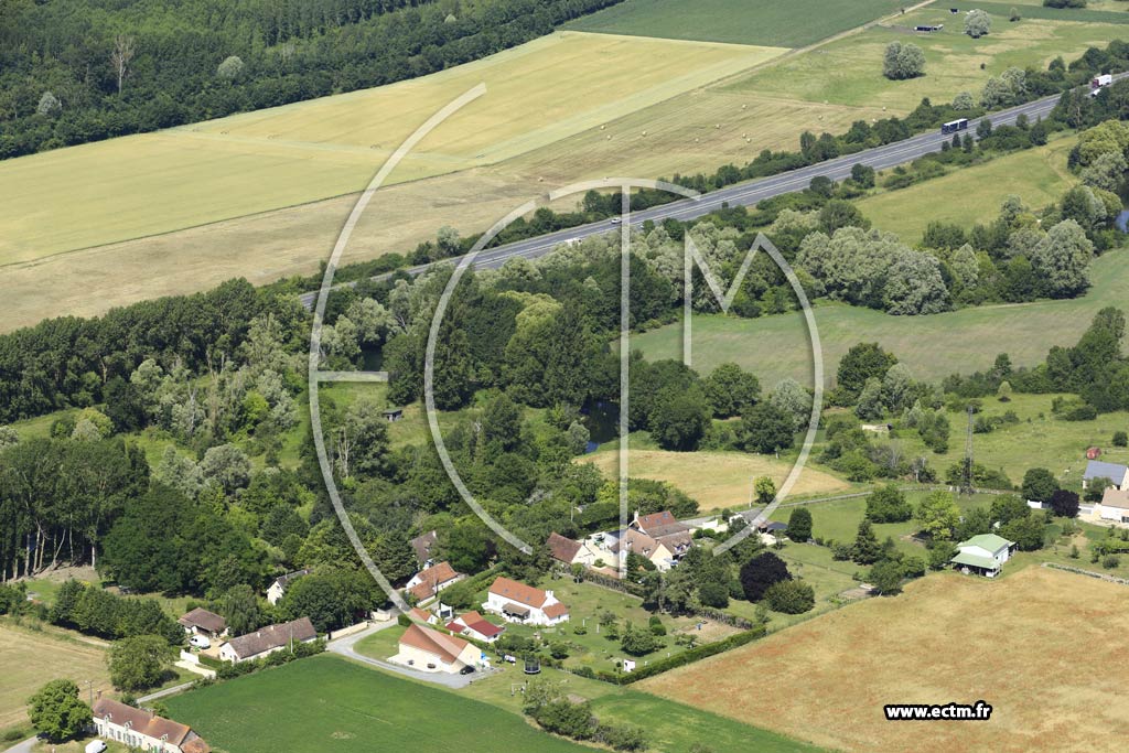 Photo arienne de Focy (Les Varennes)