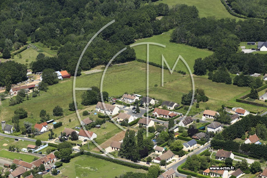 Photo arienne de Mennetou-sur-Cher (Le Coteau)