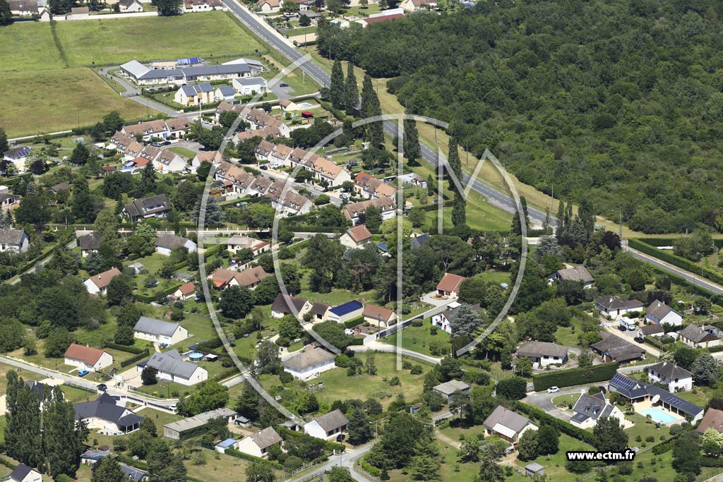 Photo arienne de Mereau (Le Beugnon)