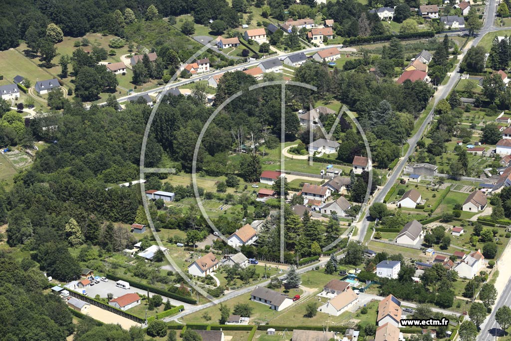 Photo arienne de Mereau (Le Pr Gaudre)